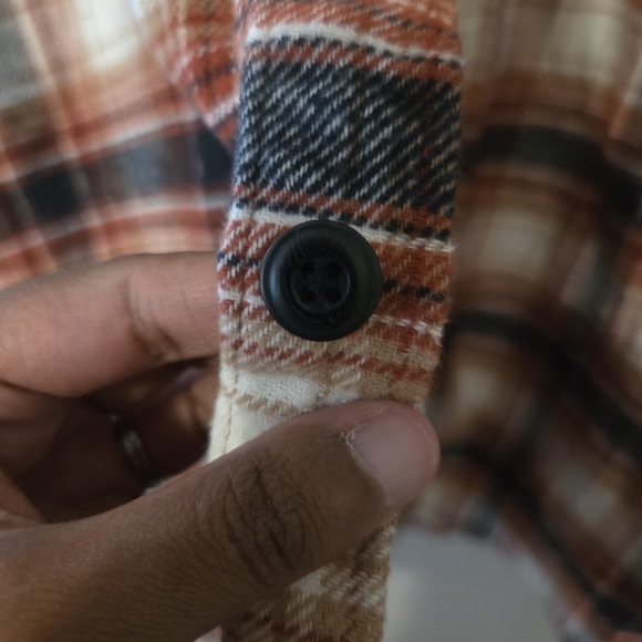 Frye & Co Men's Burnt Red Plaid Flannel Longsleeve Button Shirt. Size 3XL Tall - Picture 4 of 7